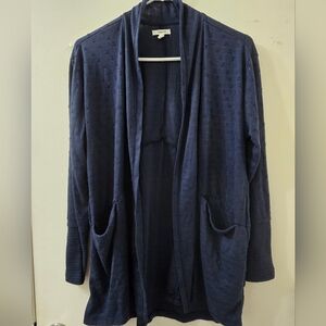 Maurices Navy Open Front Cardigan